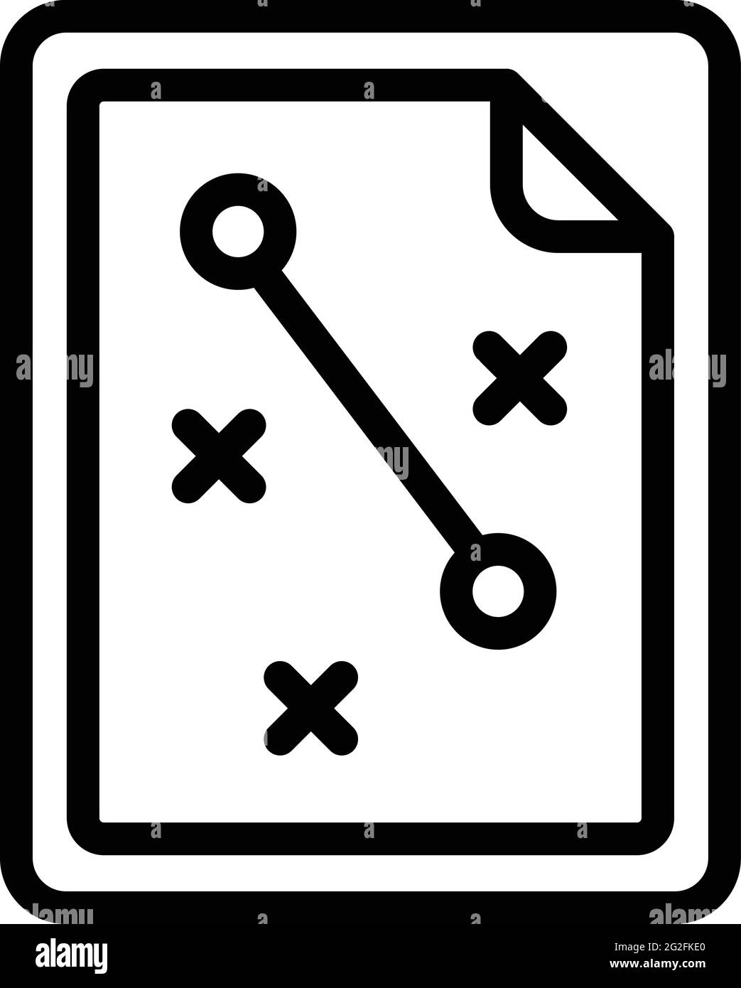 Tactical clipboard icon. Outline Tactical clipboard vector icon for web design isolated on white background Stock Vector