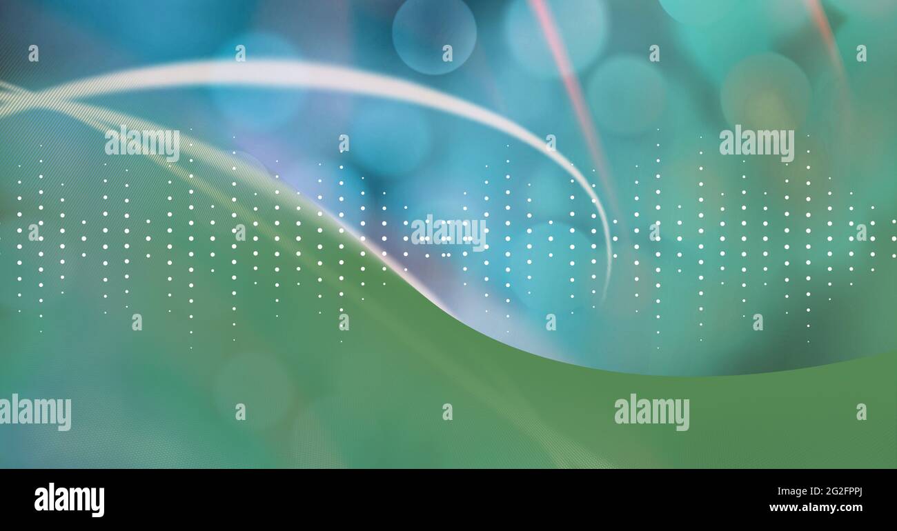 dief Reden Infrarood Composition of white graphic music equalizer over green background Stock  Photo - Alamy