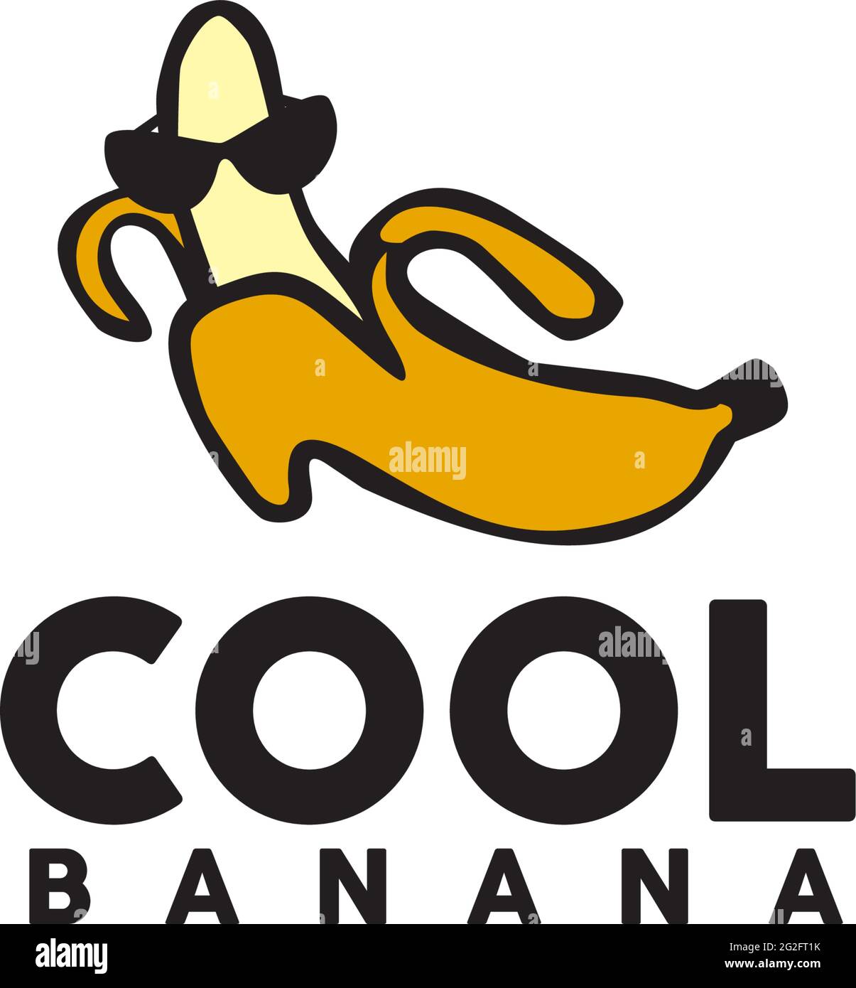 Cool banana logo design vector template Stock Vector Image & Art Alamy