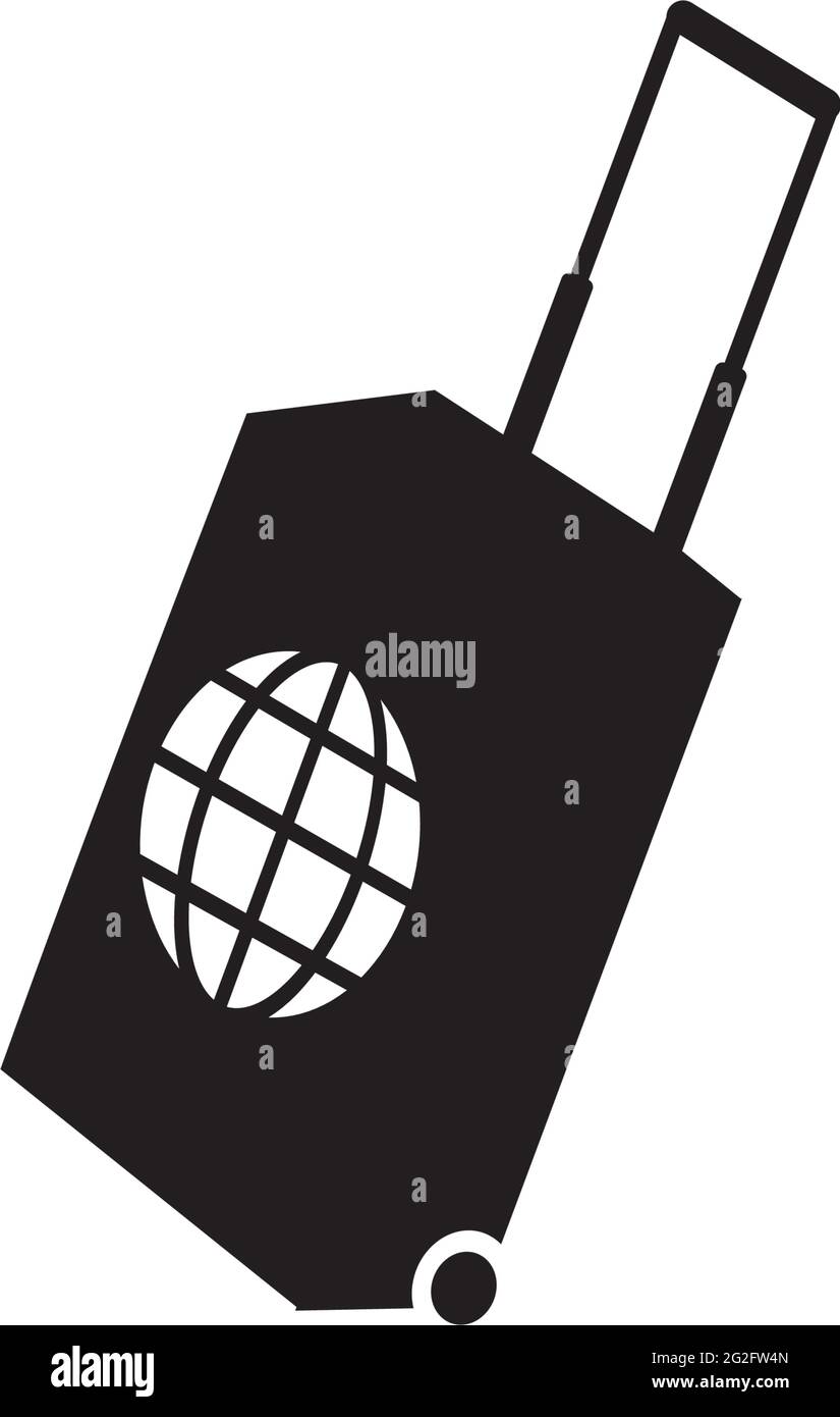 Travel bag logo design vector template Stock Vector