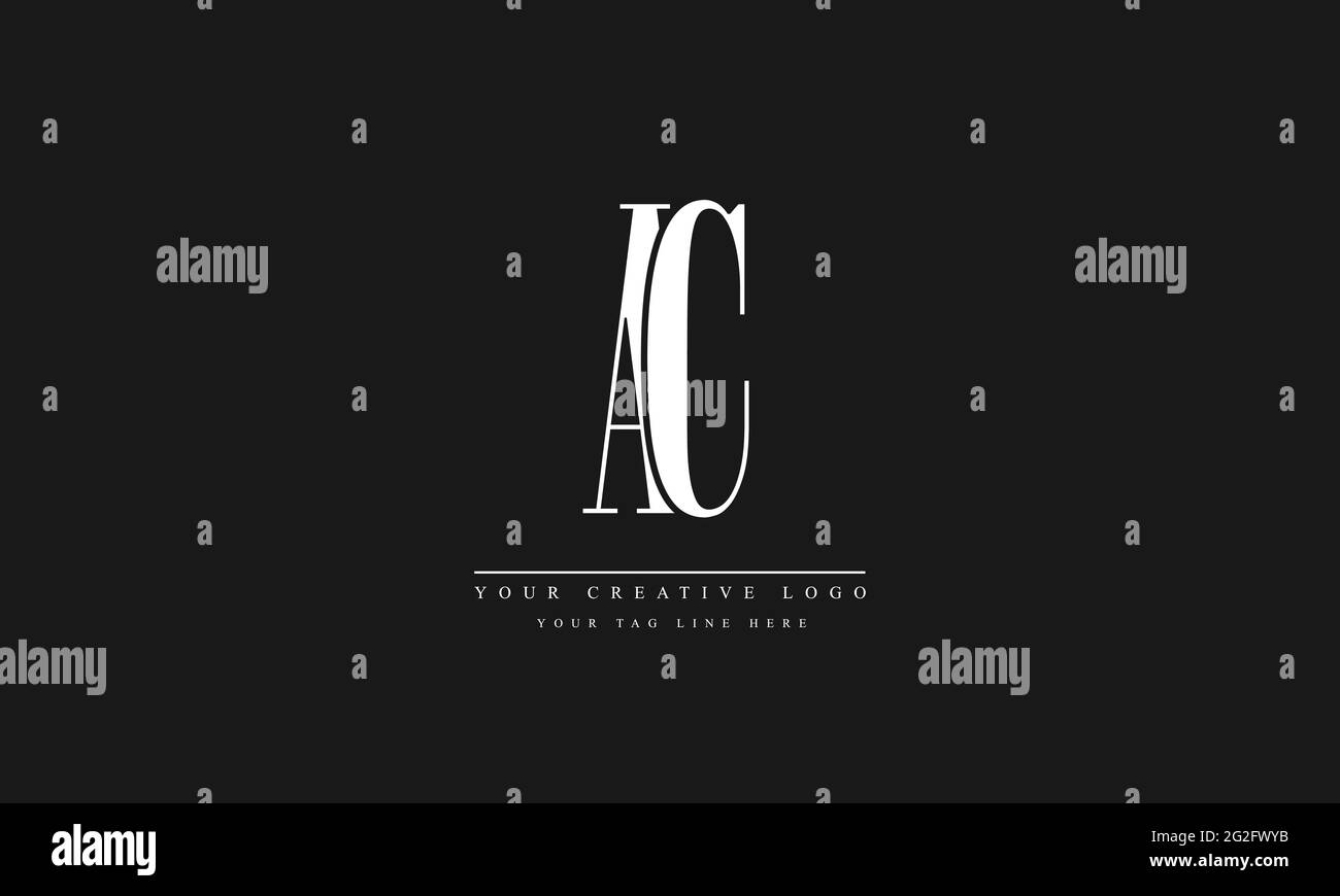 Ac minimal logo design hi-res stock photography and images - Alamy