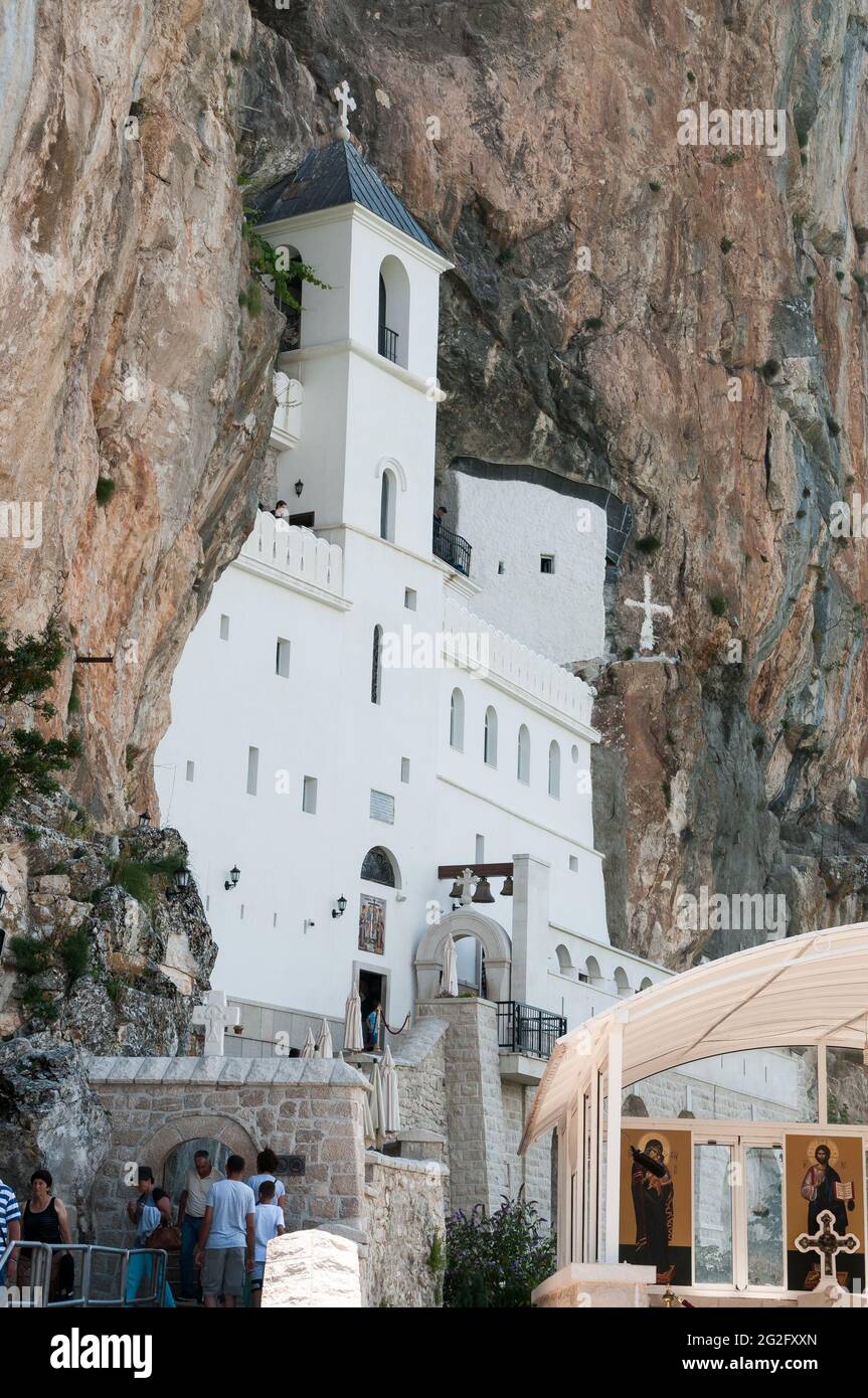 Ostrog Monastery, Danilovgrad Municipality, Montenegro, Europe Stock ...