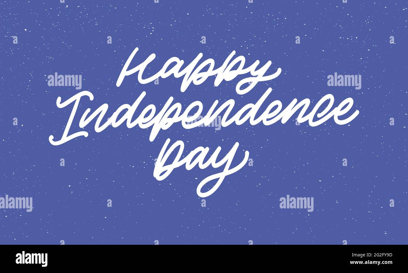 4th of july independence day lettering Stock Vector Image & Art - Alamy