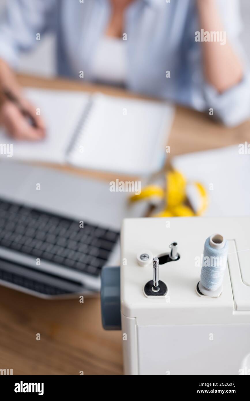 Cropped view sewing machine hi-res stock photography and images - Alamy