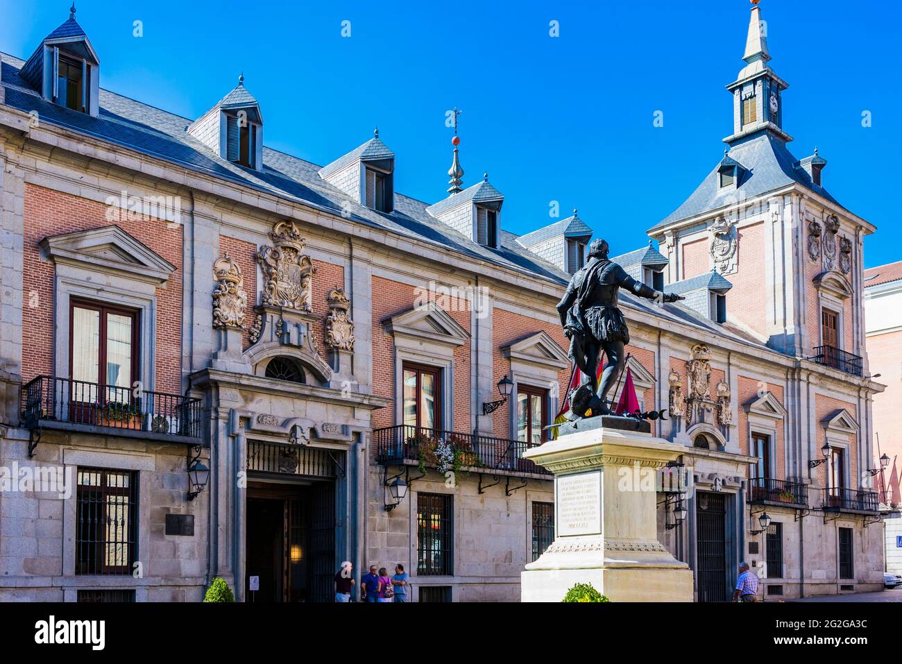 The old city hall, the Casa de la Villa de Madrid. The Casa de la Villa is a building located in Madrid, Spain. It served as city hall from the 17th t Stock Photo