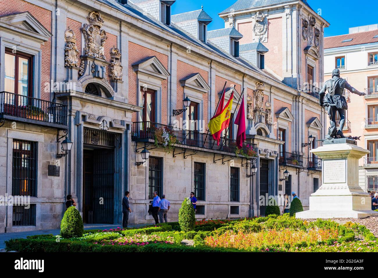 The old city hall, the Casa de la Villa de Madrid. The Casa de la Villa is a building located in Madrid, Spain. It served as city hall from the 17th t Stock Photo