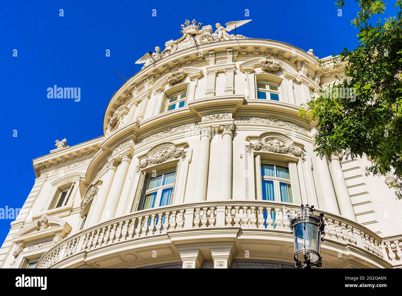 The Palace of Linares - Palacio de Linares is a palace located in Madrid, Spain. It was declared national historic-artistic monument in 1976. Located Stock Photo