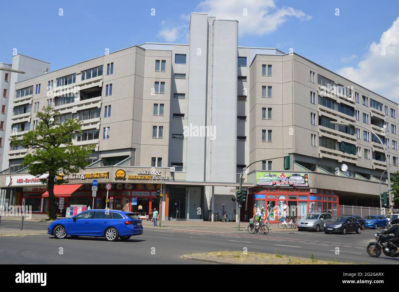 Schöneberger Terassen residential area in Berlin, Germany - 10th June 2021. Stock Photo