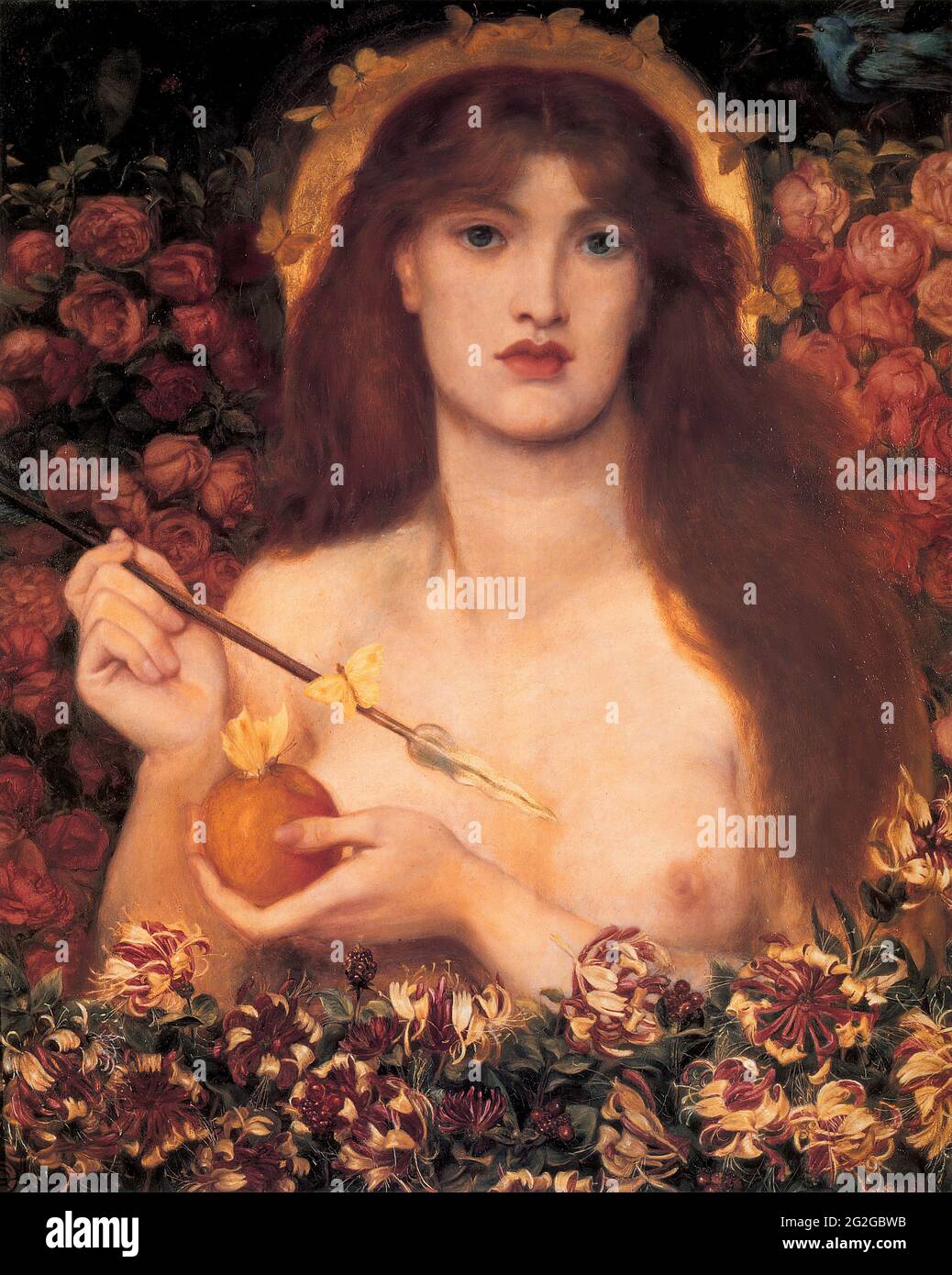 Dante Gabriel Rossetti -  Venus Verticordia 1864 Stock Photo