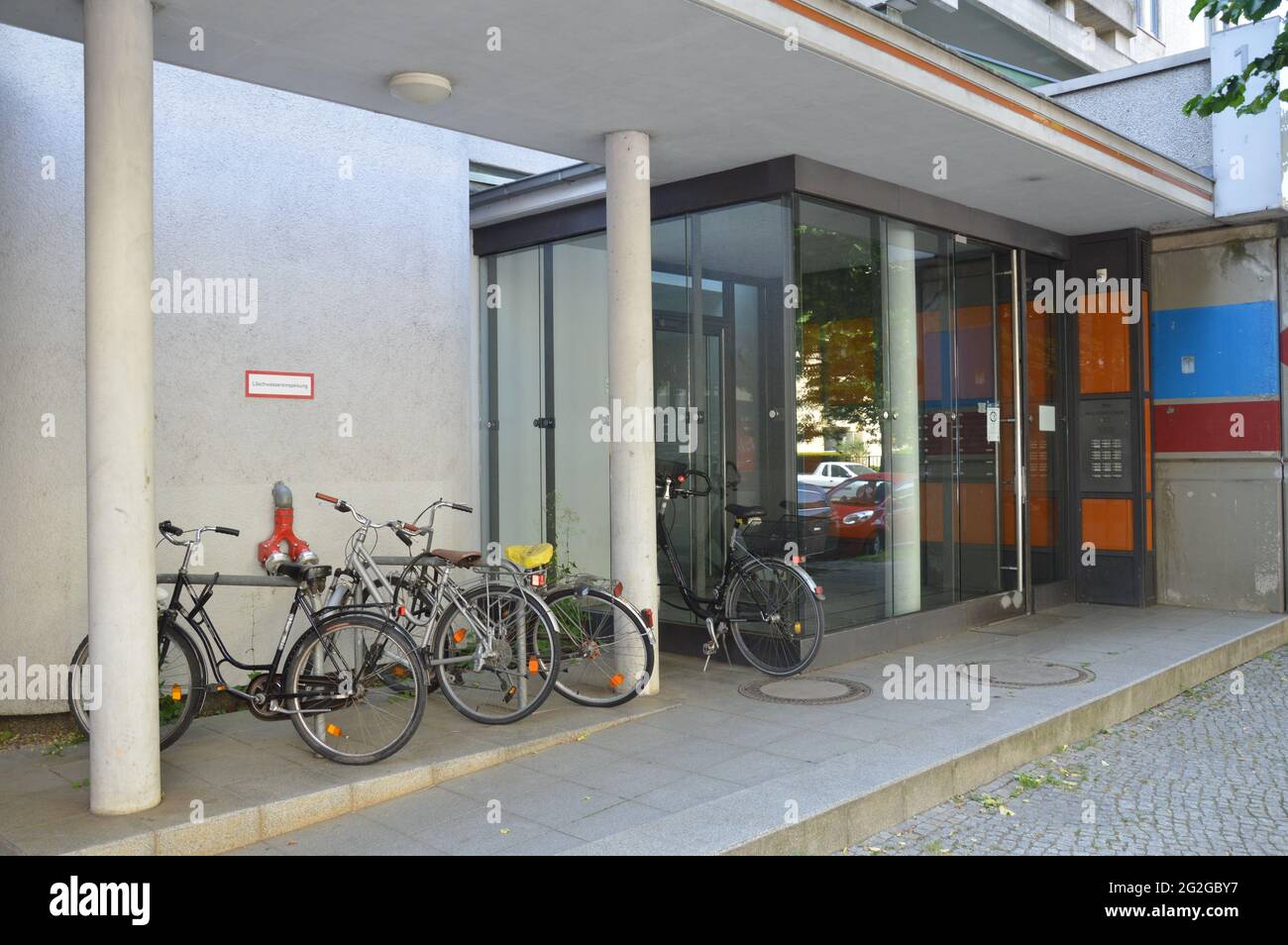 Schöneberger Terassen residential area in Berlin, Germany - 10th June 2021. Stock Photo