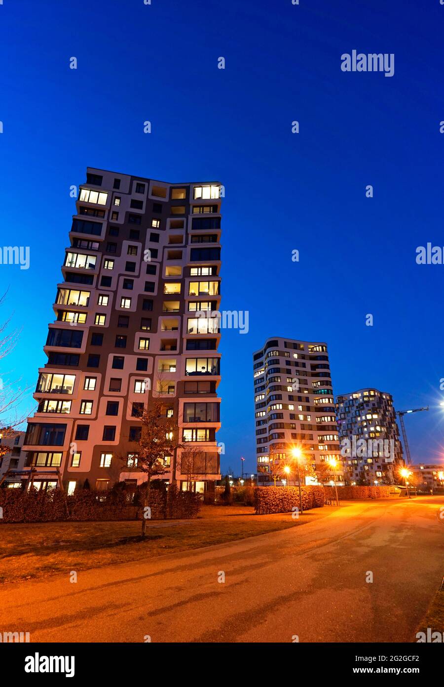 Germany, Bavaria, Munich, MunichSendling, highrise apartment building