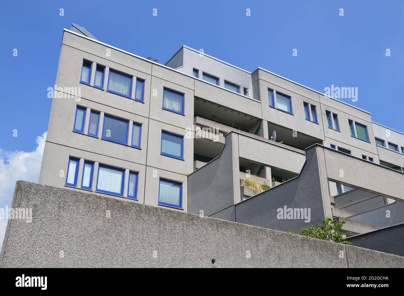 Schöneberger Terassen residential area in Berlin, Germany - 10th June 2021. Stock Photo