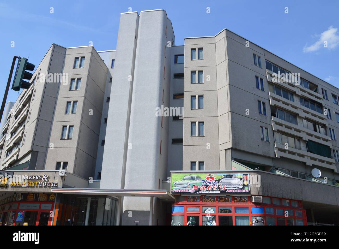 Schöneberger Terassen residential area in Berlin, Germany - 10th June 2021. Stock Photo