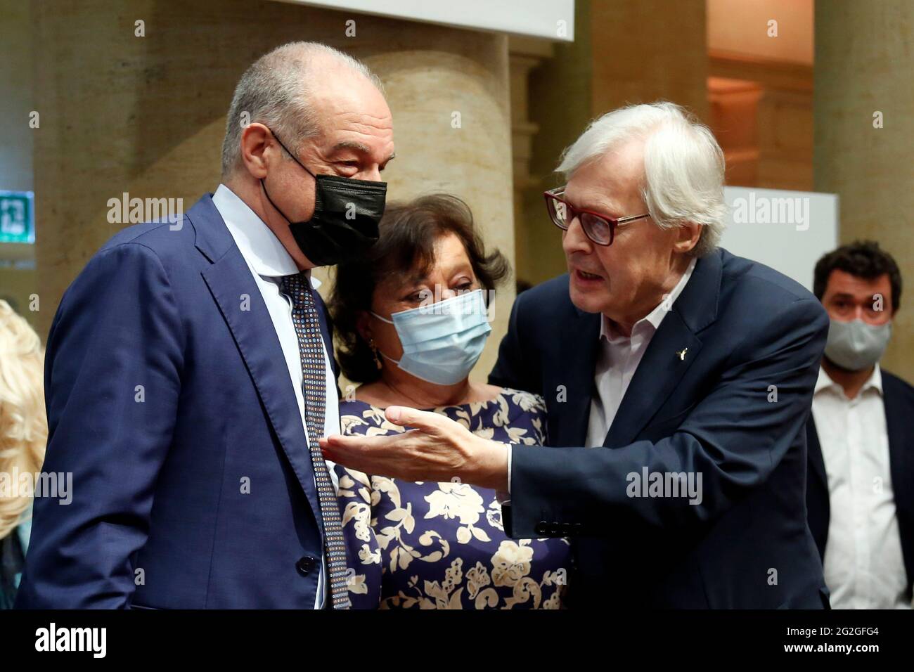 Vittorio sgarbi and sabrina colle hi-res stock photography and