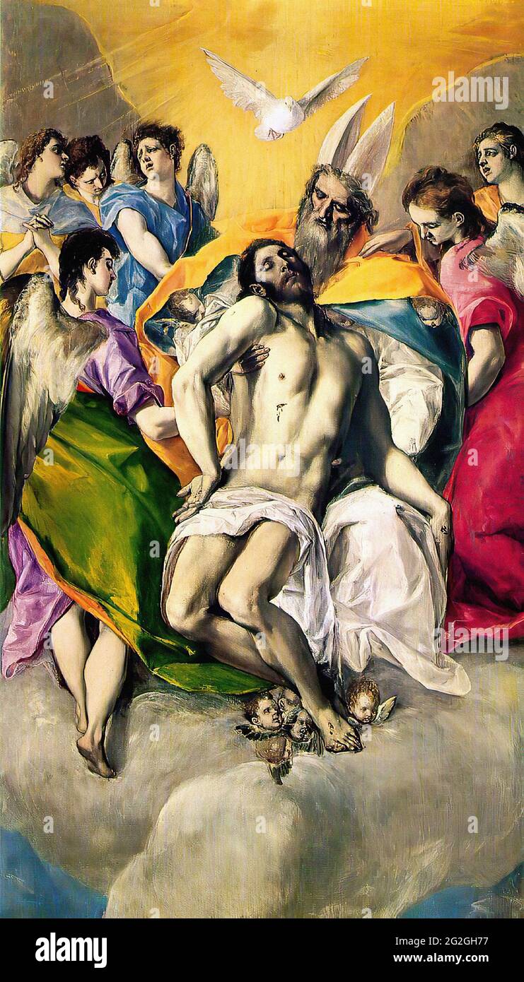 Domínikos Theotokópoulos -  El Greco -  Ascension Jesus Stock Photo