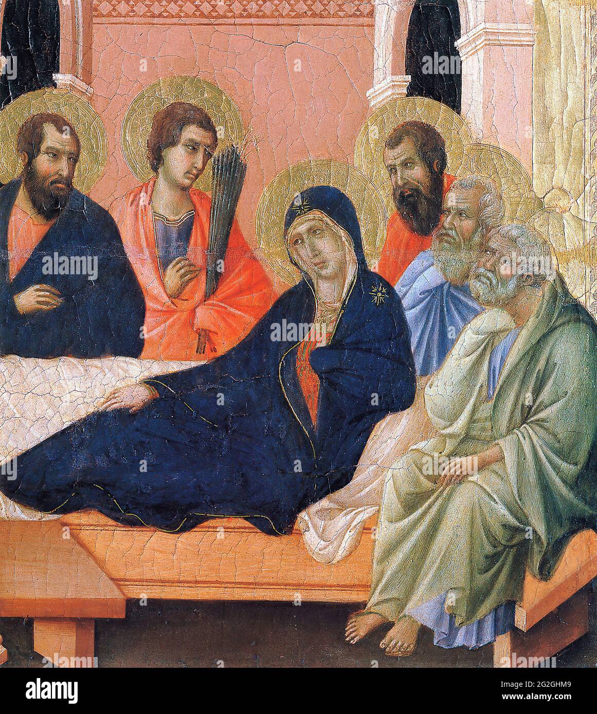 Duccio DI Buoninsegna - Apostles Mari Fragment 1311 1 1311 Stock Photo ...