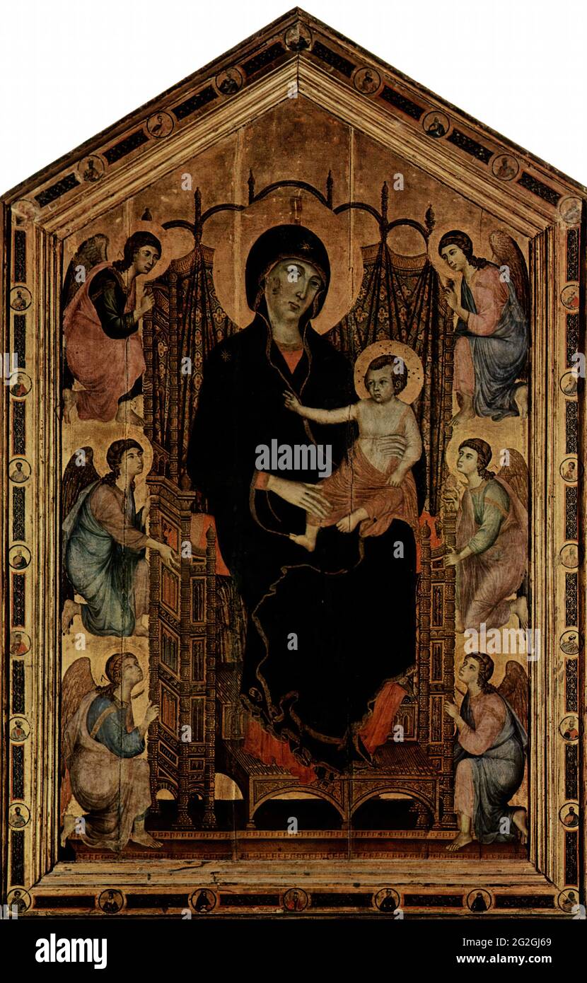 Duccio DI Buoninsegna - Madonn Rucellai 1285 Stock Photo - Alamy