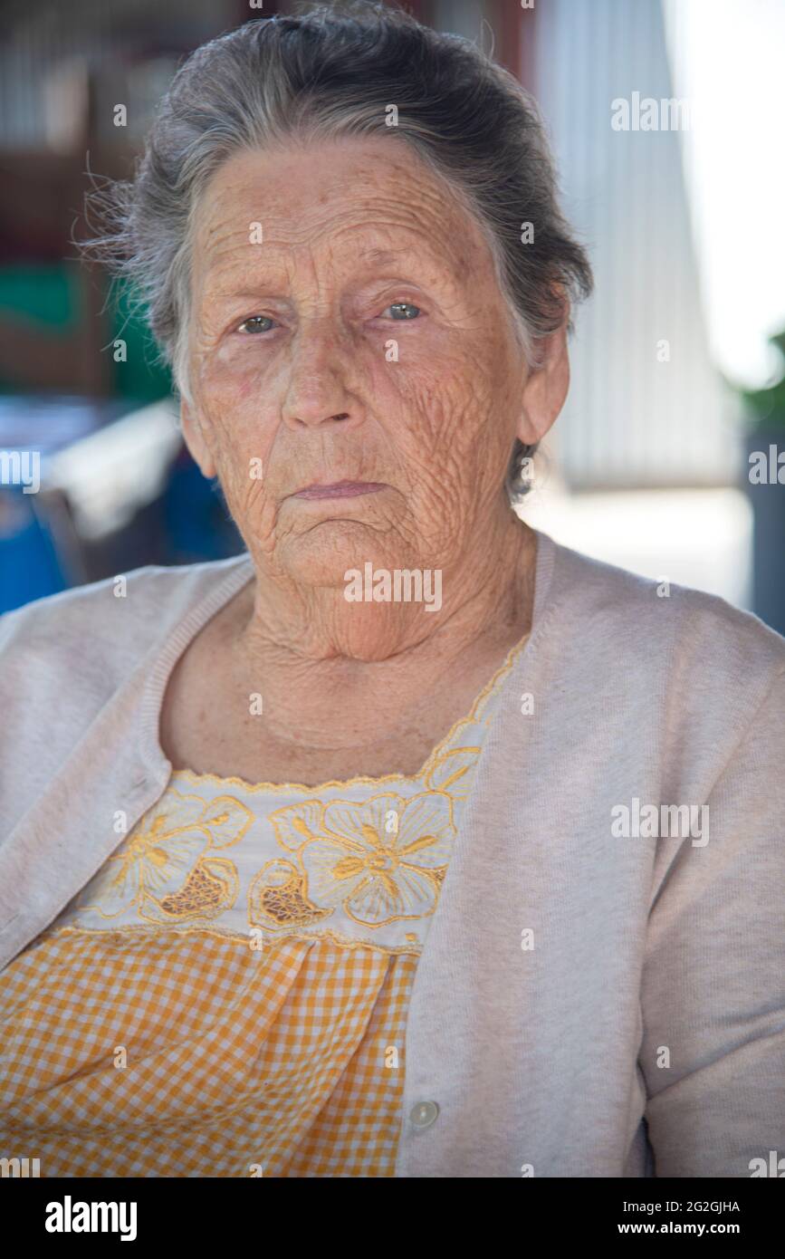 Desperate older woman hi-res stock photography and images - Alamy