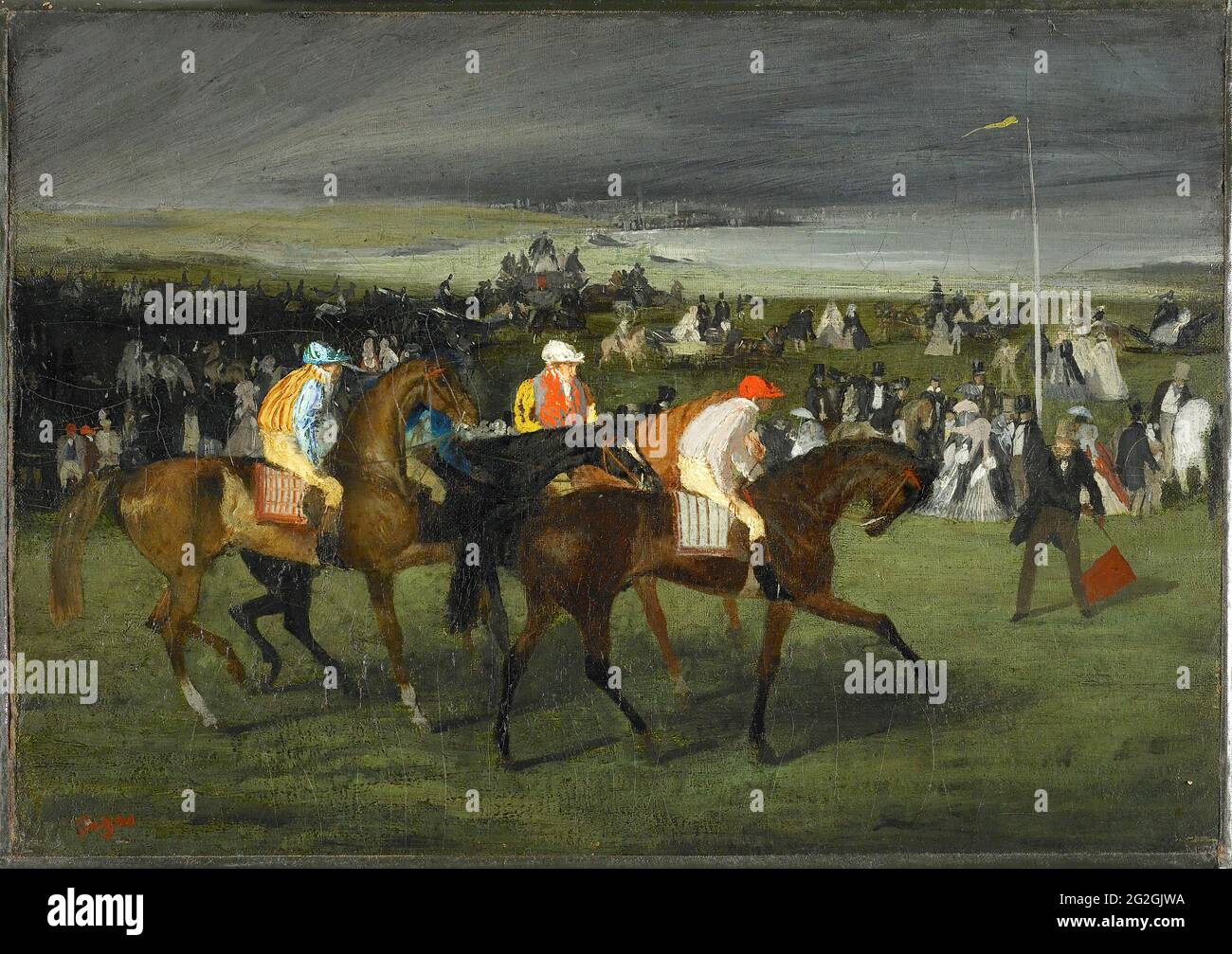 Edgar Degas - at the Races the Start Stock Photo - Alamy