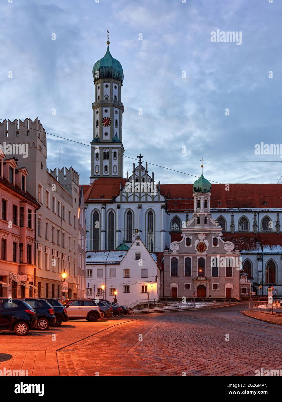 Basilica of St. Ulrich and Afra, Stock Photo