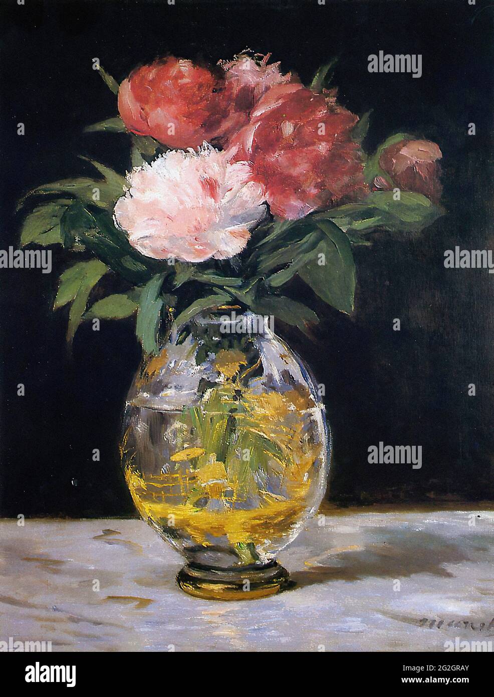 Edouard Manet - Bouquet Flowers 1882 Stock Photo - Alamy