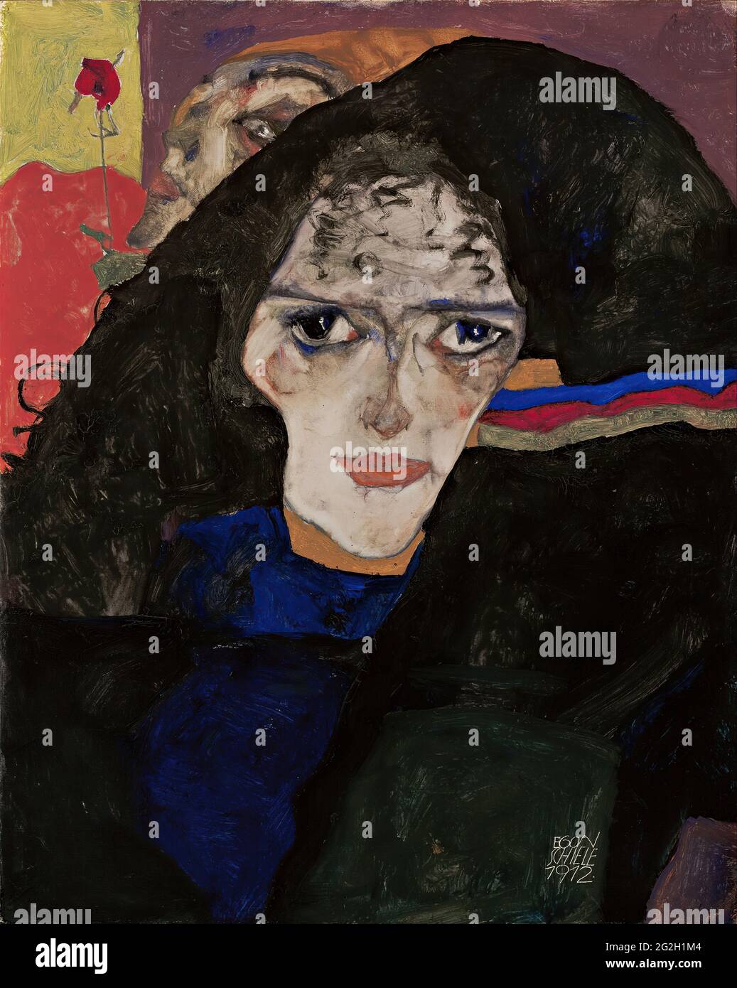 Egon Schiele - Mourning Woman Stock Photo