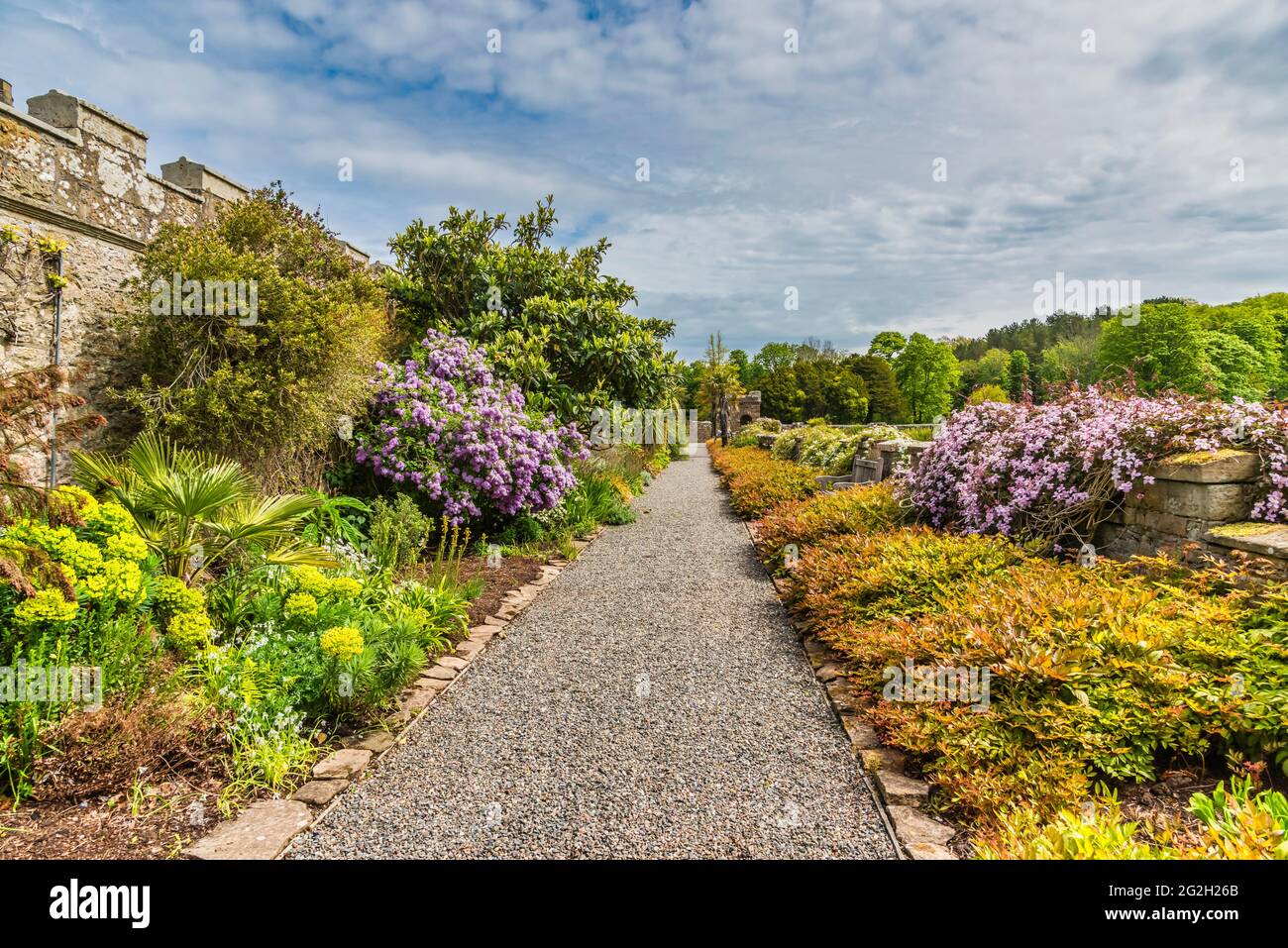 Scotland. Culzean Castle walled gardens Stock Photo Alamy
