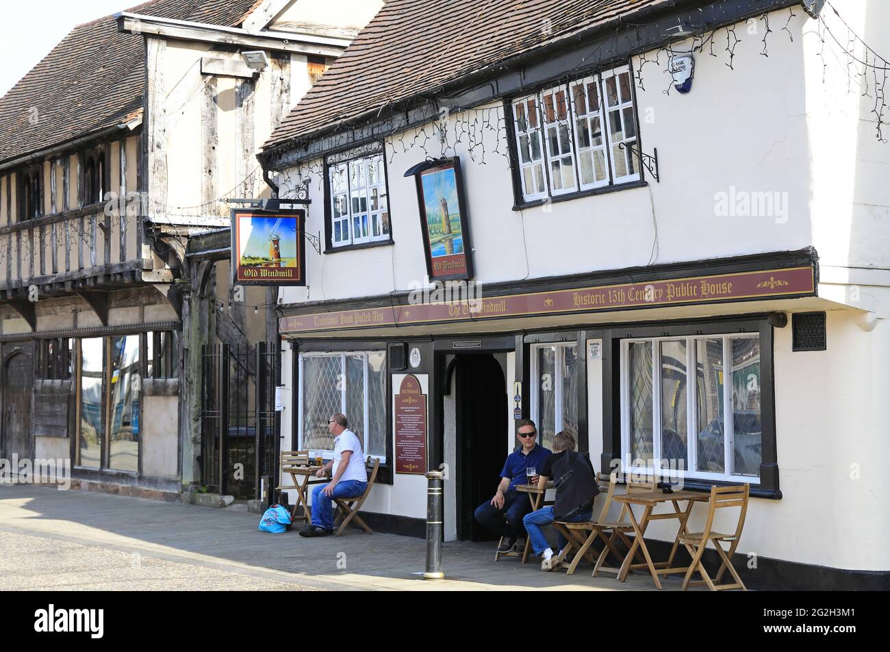 Thr Old Windmill, the city's oldest and best known pub, dated from 1451