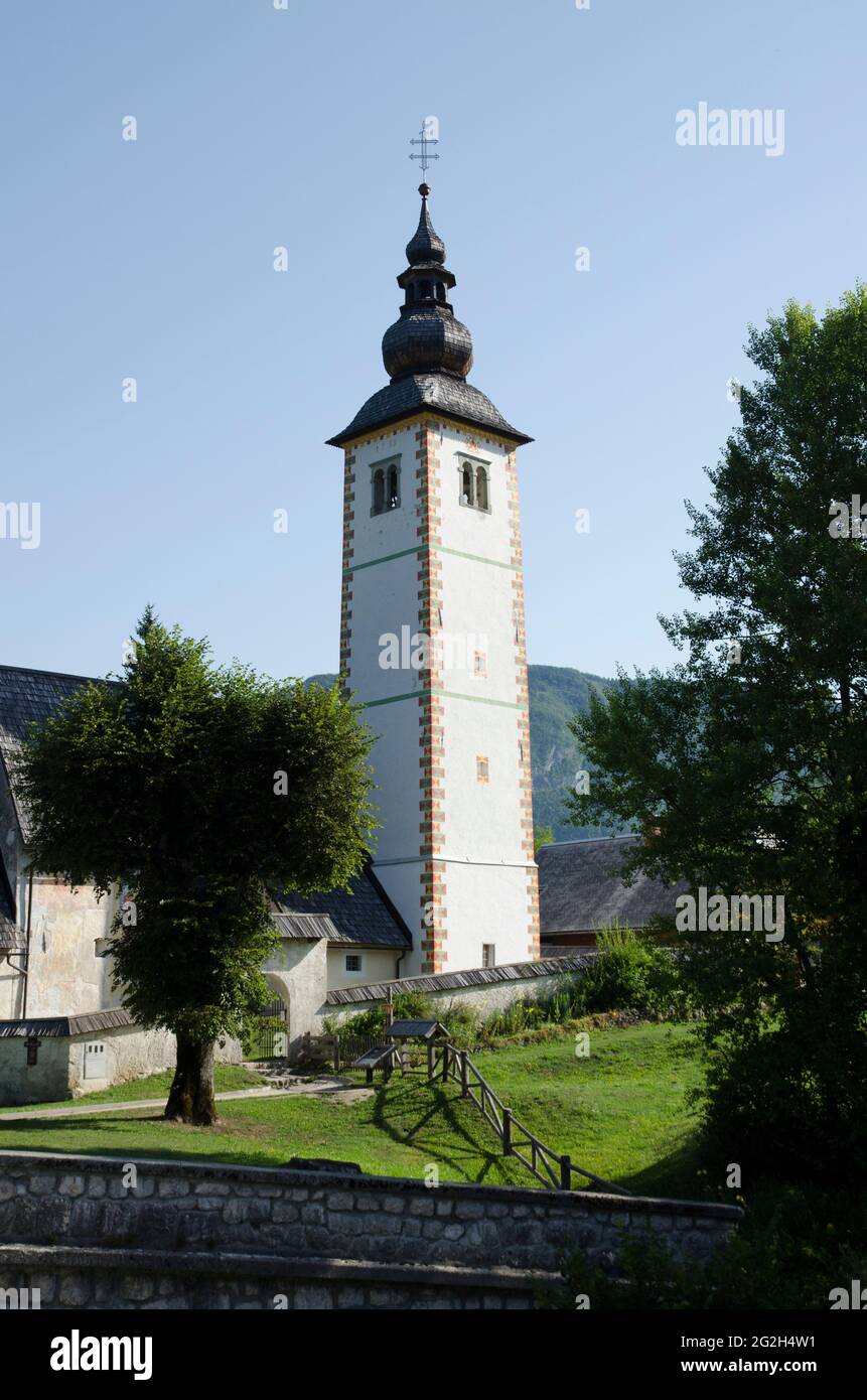 St John The Baptist Church Lake Bohinj Slovenia Stock Photo - Alamy