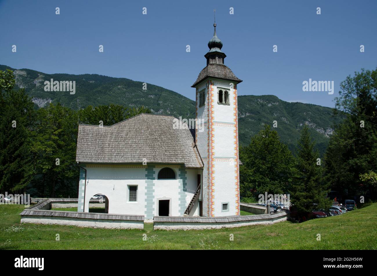 St John The Baptist Church Lake Bohinj Slovenia Stock Photo - Alamy