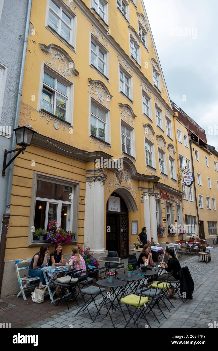 Old town, Landshut, Lower Bavaria, Bavaria, Germany Stock Photo