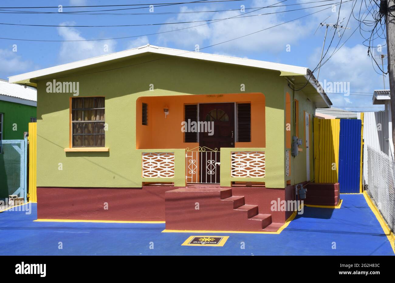 Rihannas child hood house in barbados hi-res stock photography and