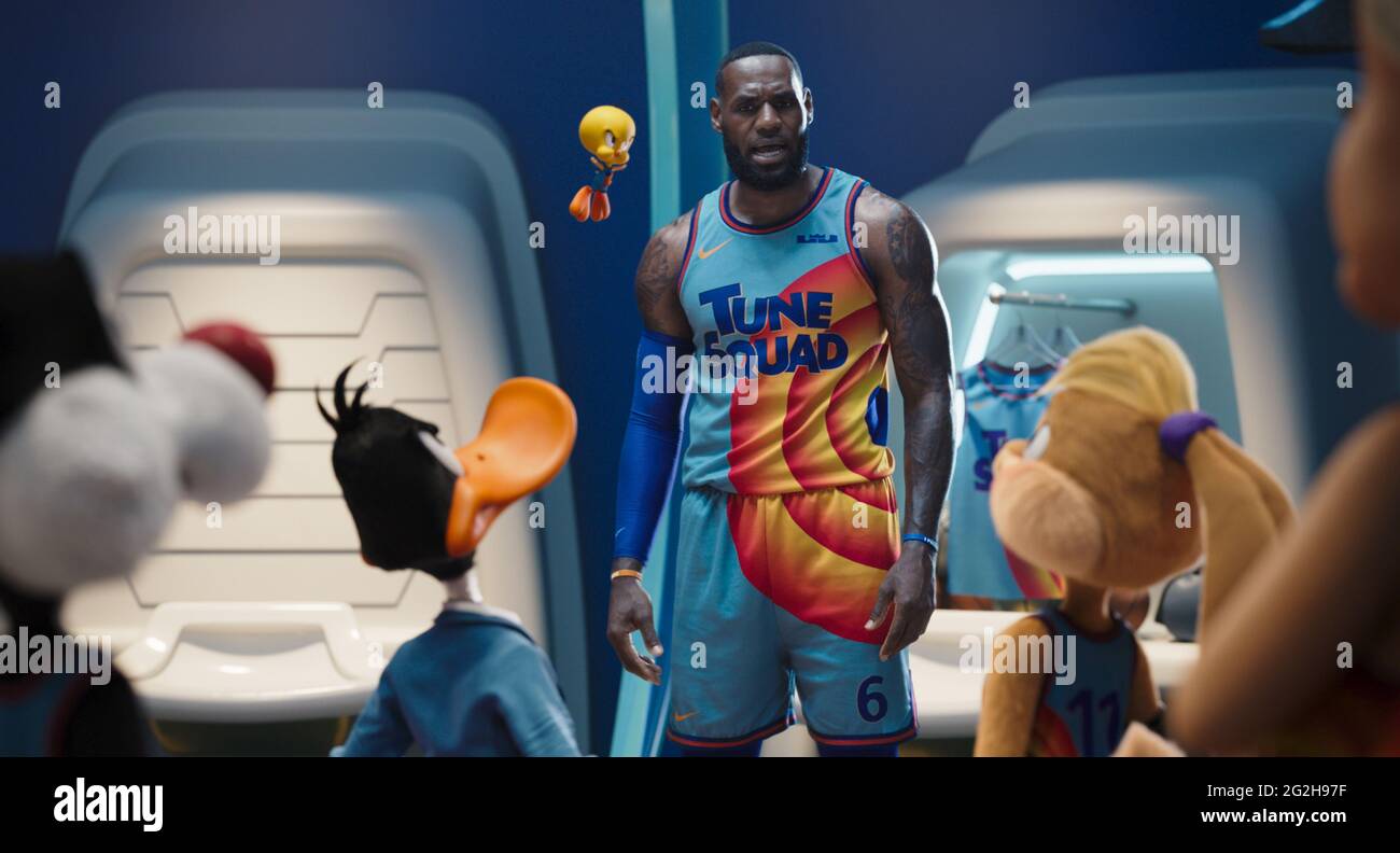 RELEASE DATE: July 16, 2021 TITLE: Space Jam: A New Legacy STUDIO: Warner Animation Group DIRECTOR: Malcolm D. Lee PLOT: NBA superstar LeBron James teams up with Bugs Bunny and the rest of the Looney Tunes for this long-awaited sequel. STARRING: Sylvester, Daffy Duck, Lebron James and Lola Bunny. (Credit Image: © /Entertainment Pictures) Stock Photo