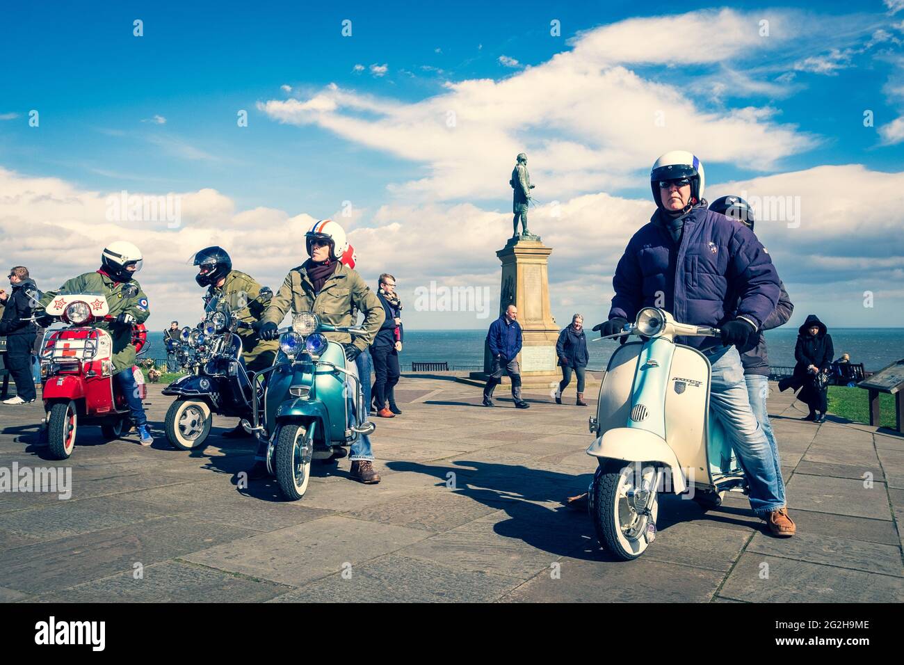 Whitby Scooter Weekend Stock Photo - Alamy