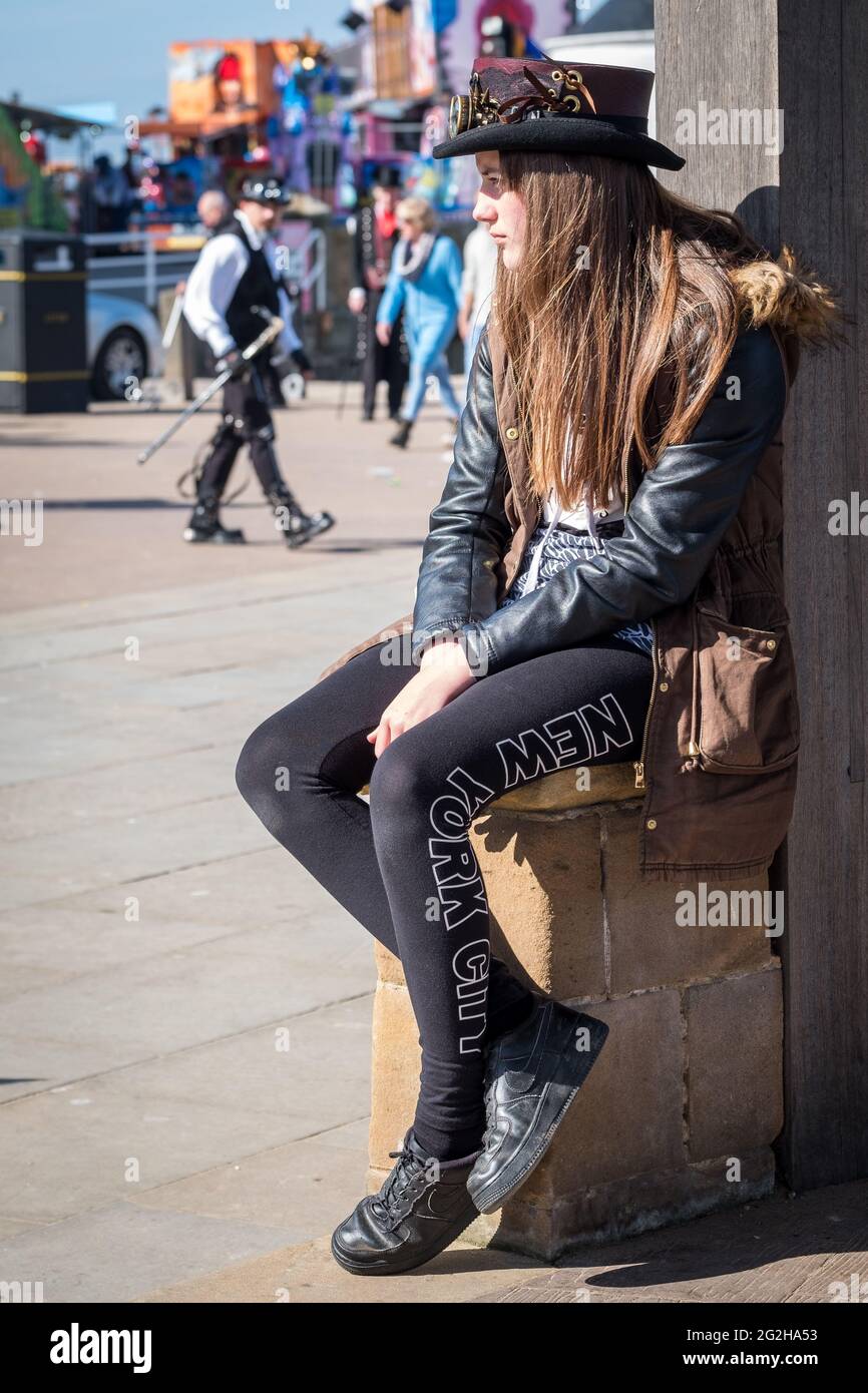 Whitby Goth Weekend Stock Photo