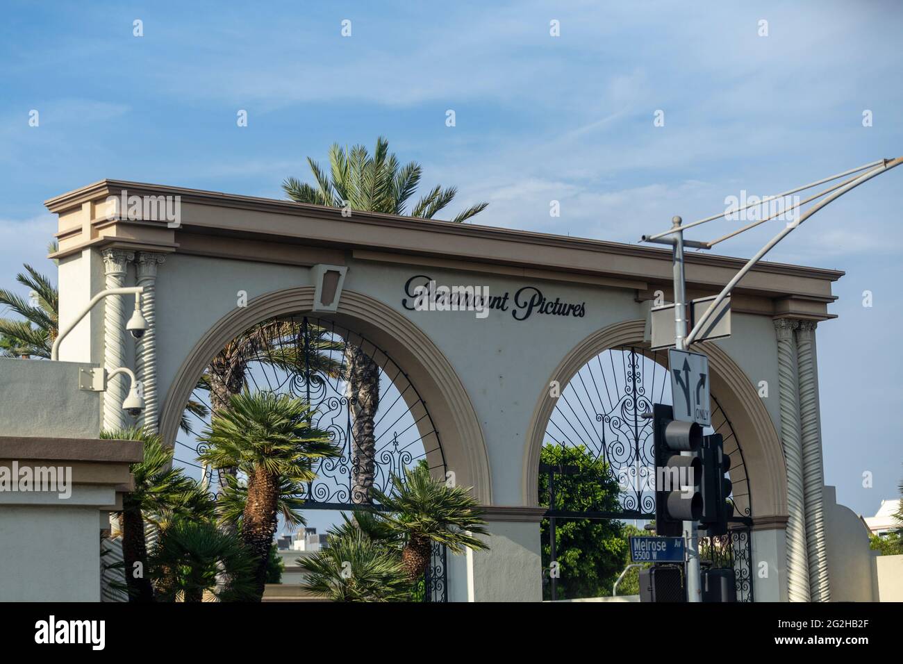 Paramount Studios Entrance in Los Angeles, California, USA Stock Photo