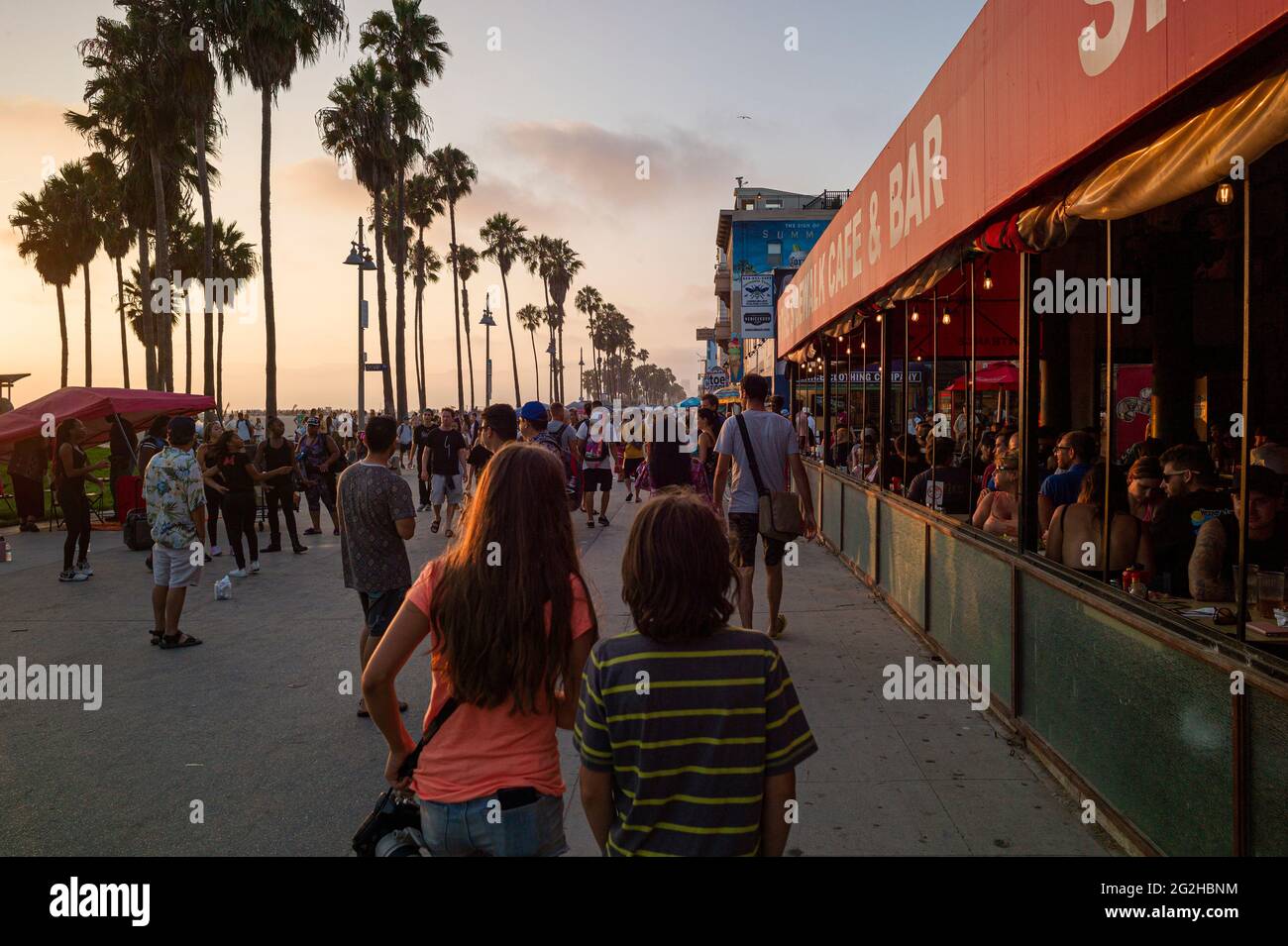 Lifestyle at Venice Beach in Los Angeles, California, USA Stock Photo