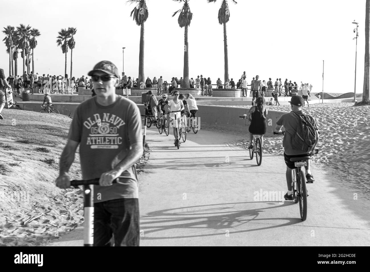 Scene at Venice Beach in Los Angeles, California, USA Stock Photo