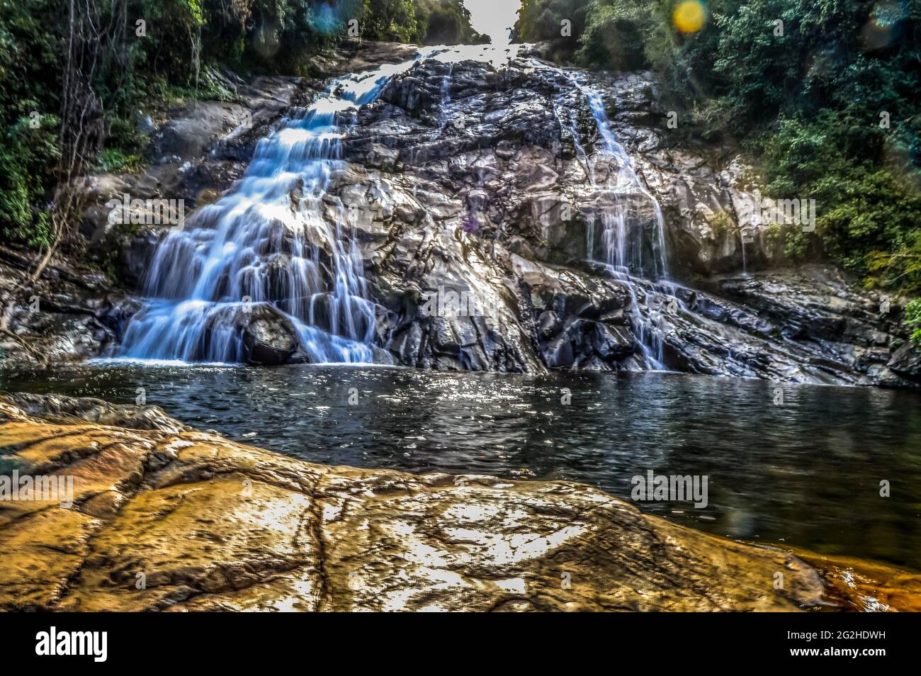 Debengeni waterfall in Magoebaskloof near Tzaneen Limpopo South Africa Stock Photo