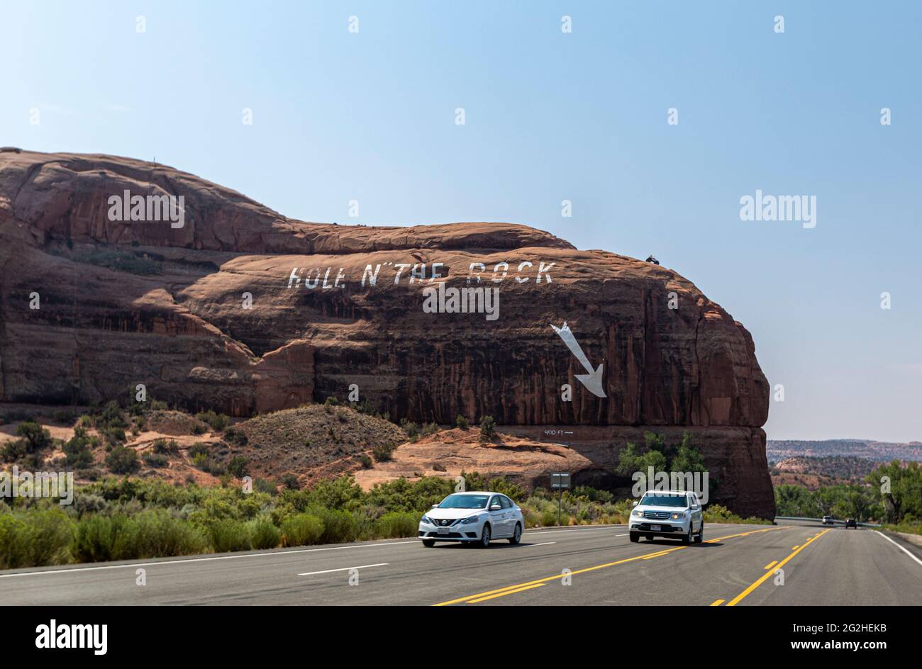 Hole 'N' The Rock Attraction featuring a home carved into a huge sandstone boulder, plus a