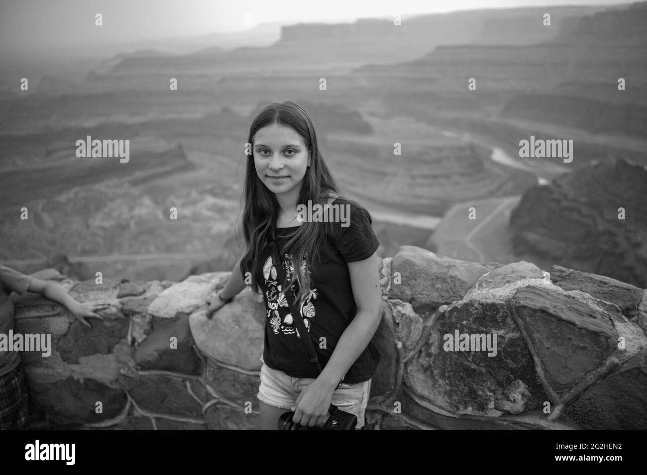 Scene at a cliff in Dead Horse State Park Stock Photo Alamy