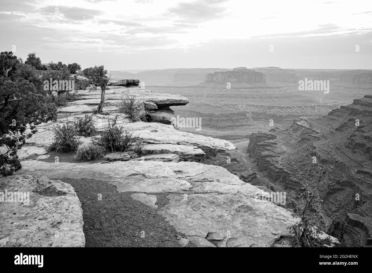 Scene at a cliff in Dead Horse State Park Stock Photo Alamy