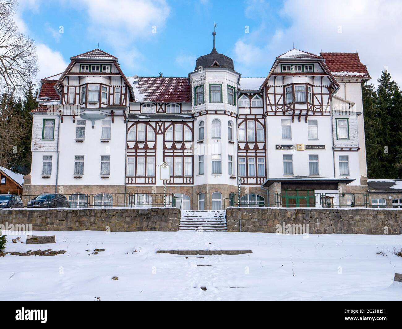 Hotel Fürstenhöhe, Schierke, Harz, Saxony-Anhalt, Germany Stock Photo