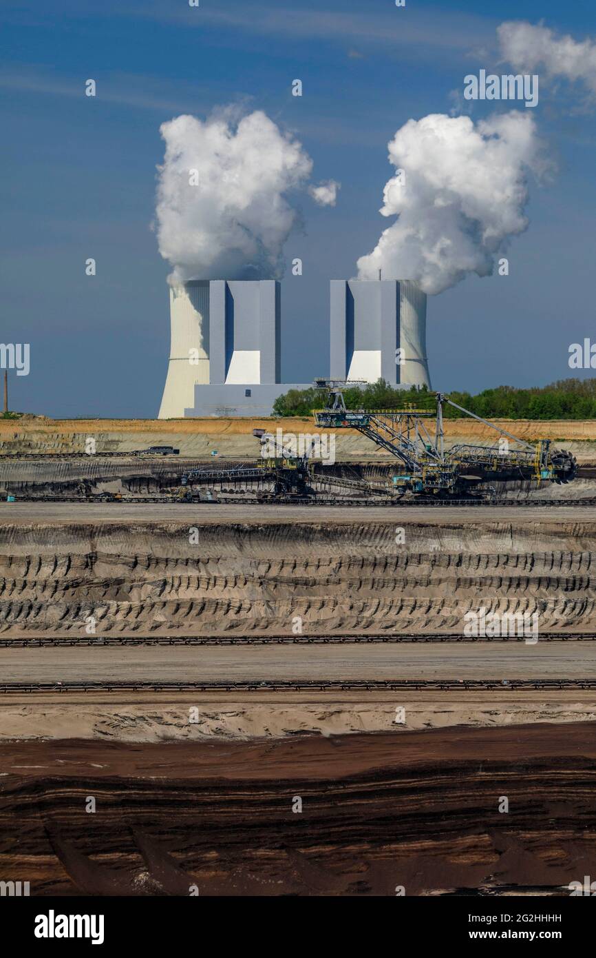 Peres field of the United Schleenhain opencast mine Stock Photo