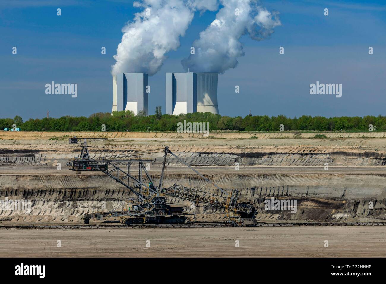 Peres field of the United Schleenhain opencast mine Stock Photo