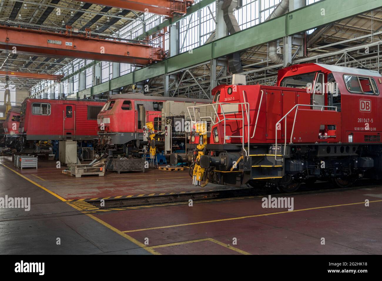 DB vehicle maintenance plant in CB has a future again Stock Photo
