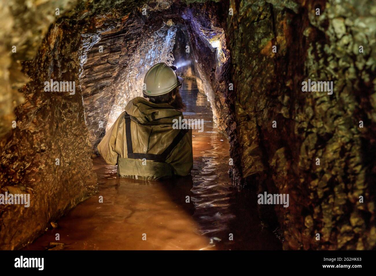 Rosenbuschzeche in Crottendorf - historical silver mining in the Ore Mountains Stock Photo
