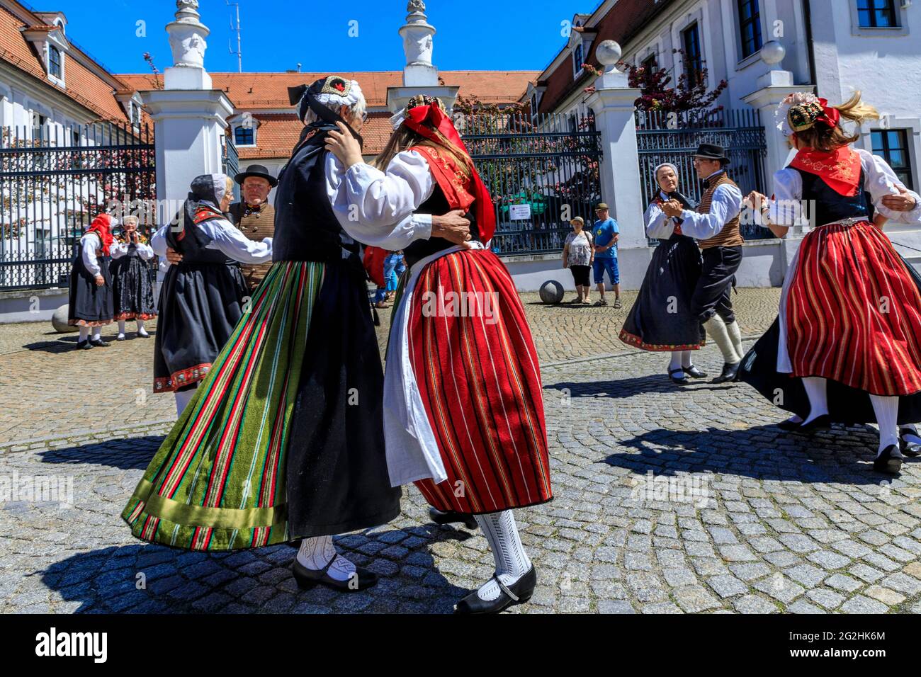 German costume festival in Lübben Stock Photo