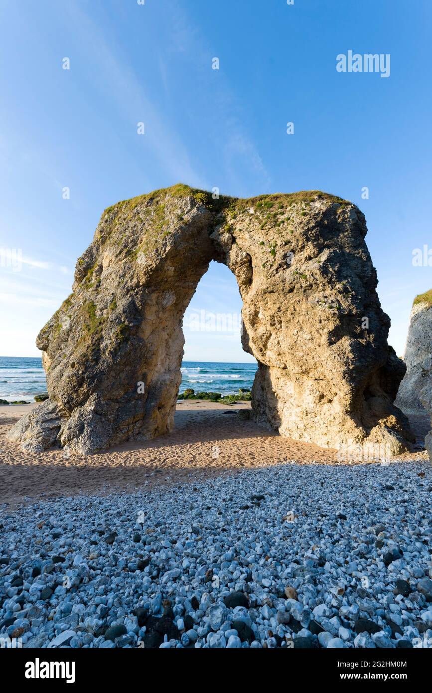 Whiterocks Beach, Rock Arch, Portrush, County Antrim, Northern Ireland Stock Photo