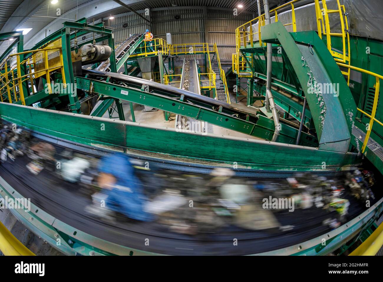 Mechanical-biological waste treatment plant Freienhufen Stock Photo